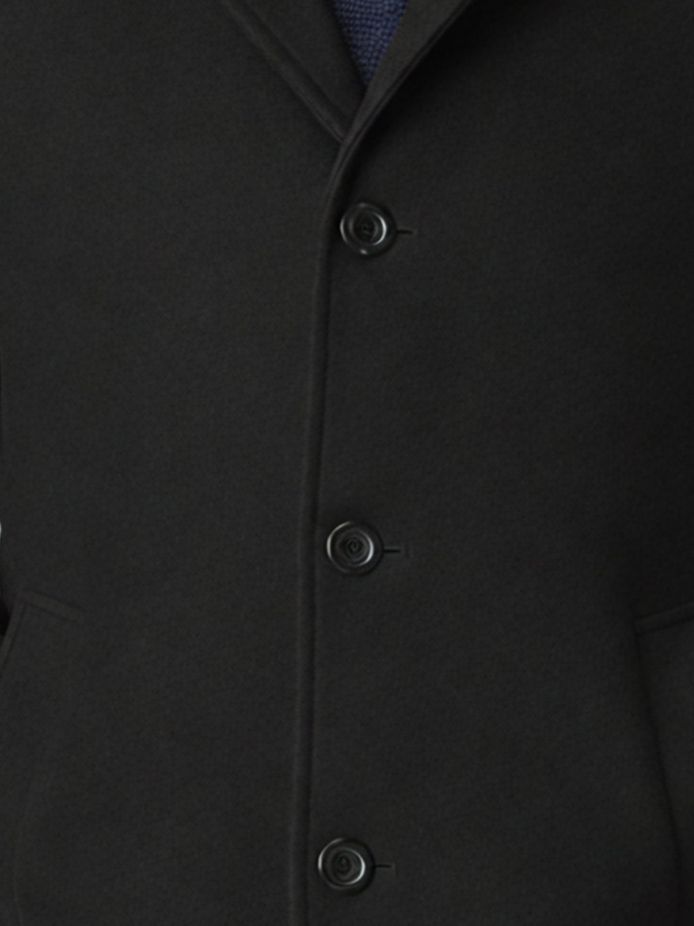 Men's Black Trench Coat - Sophisticated Winter Elegance