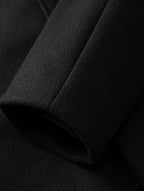 Men's Timeless Winter Trenchcoat - Solid Color Elegance