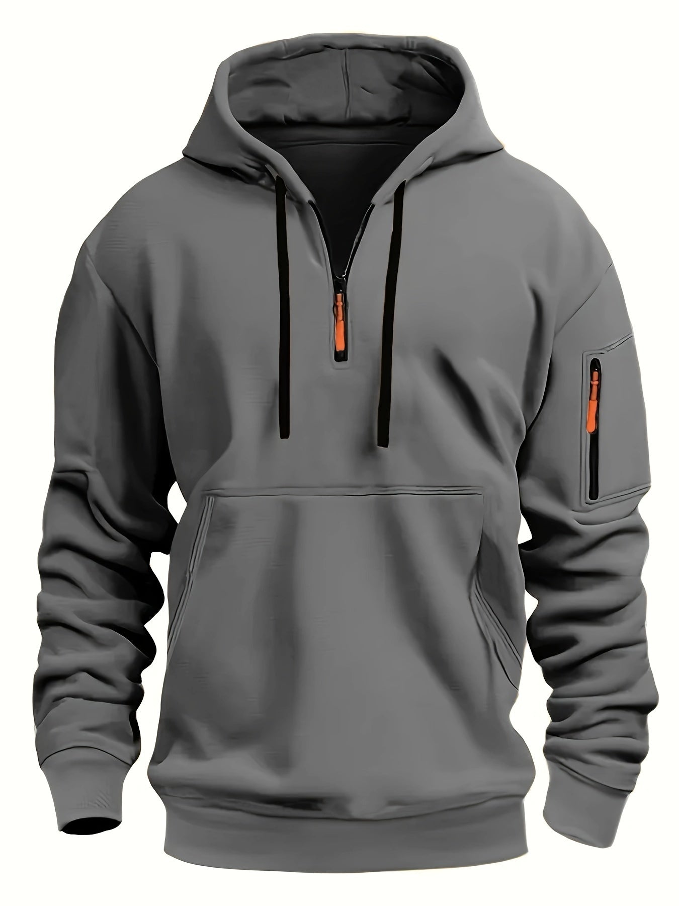 Men's Minimalist Winter Hoodie with Zipper