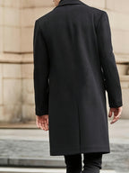 Men's Minimalist Winter Coat - Timeless Elegance