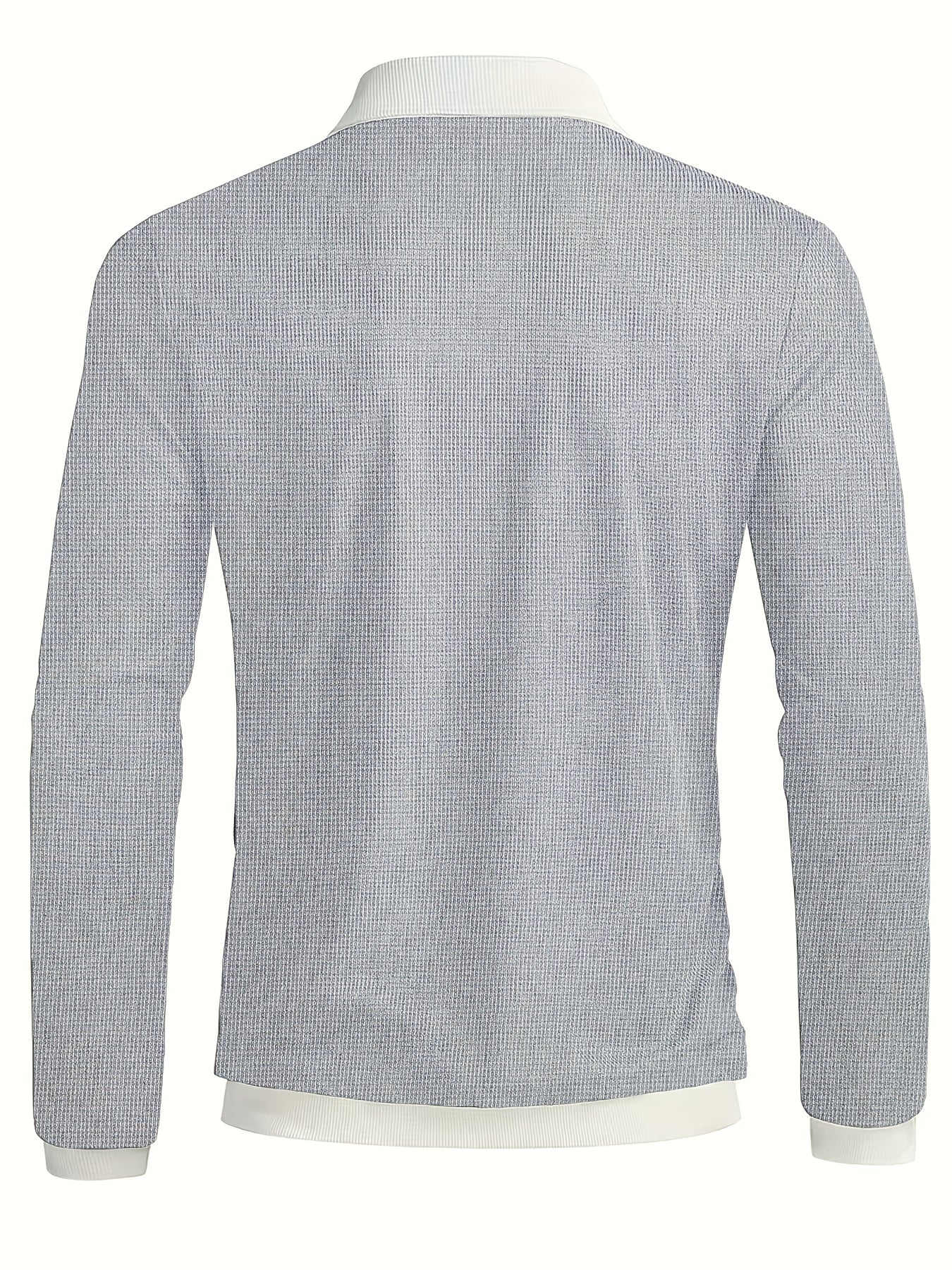 Men's Minimalist Winter Waffle Hoodie with Metal Buttons