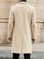 Men's Minimalist Winter Coat - Timeless Elegance