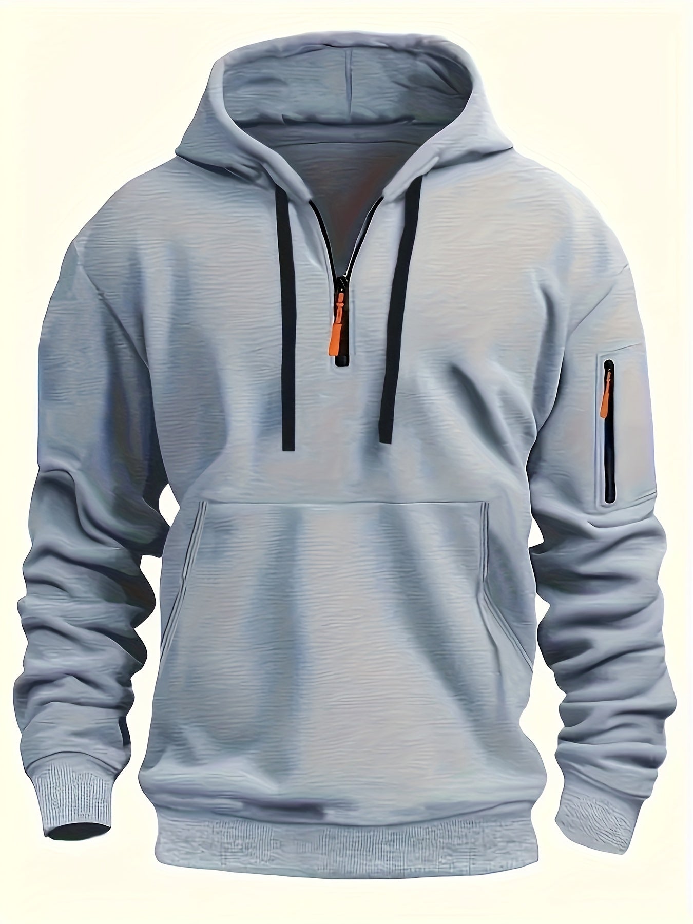 Men's Minimalist Winter Hoodie with Zipper