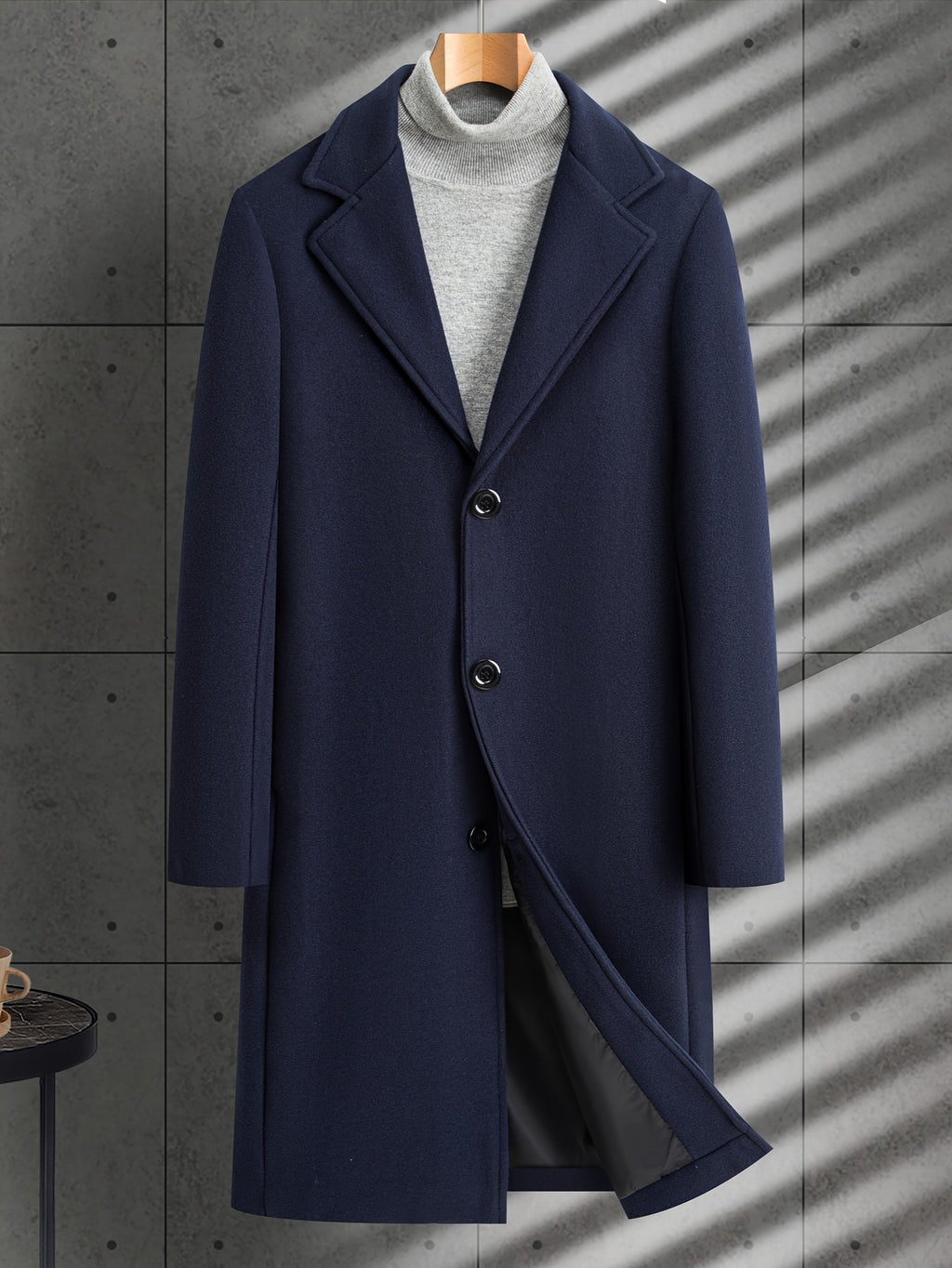 Men's Minimalist Winter Trench Coat