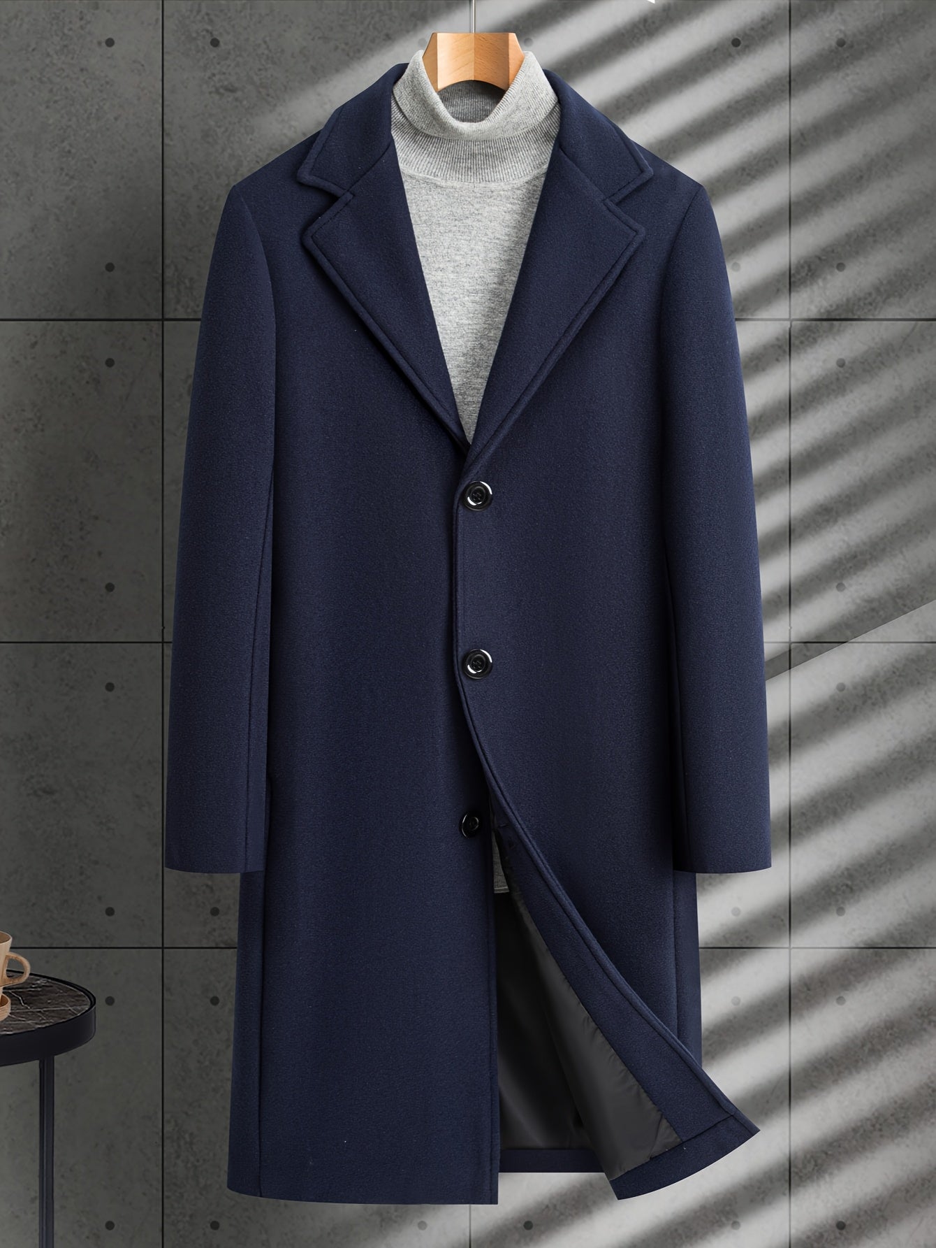 Men's Minimalist Winter Trench Coat