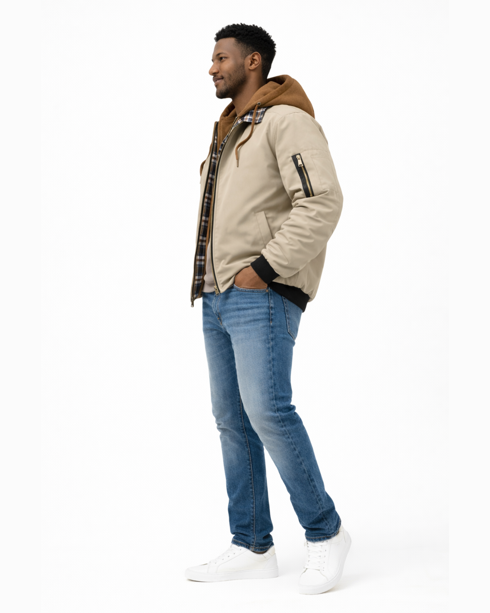 Men's Minimalist Winter Hooded Jacket