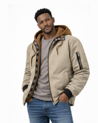 Men's Minimalist Winter Hooded Jacket
