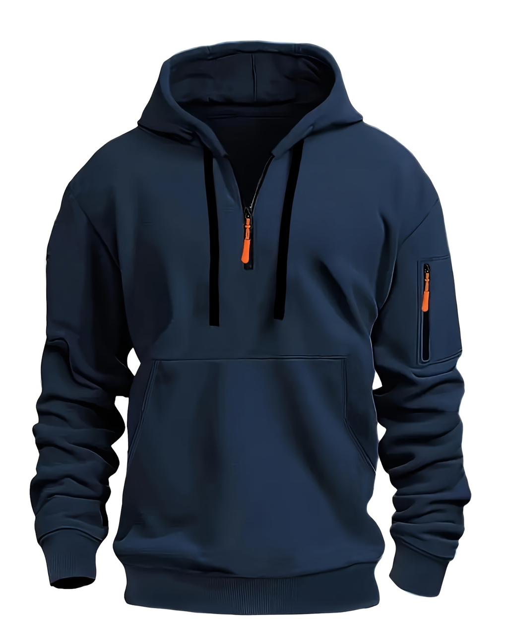 Men's Minimalist Winter Hoodie with Zipper