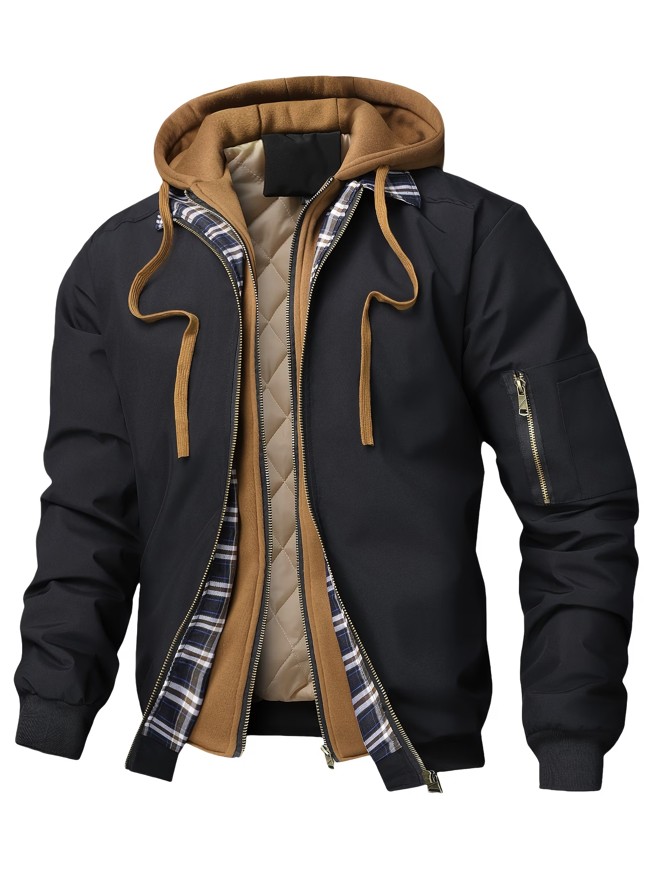Men's Minimalist Winter Hooded Jacket