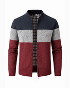 Men's Minimalist High-Neck Wool Jacket