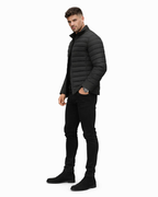 Men's Minimalist Winter Puffer Jacket - Waterproof & Warm