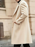 Men's Minimalist Winter Coat - Timeless Elegance