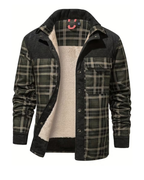 Men's Minimalist Plaid Winter Jacket