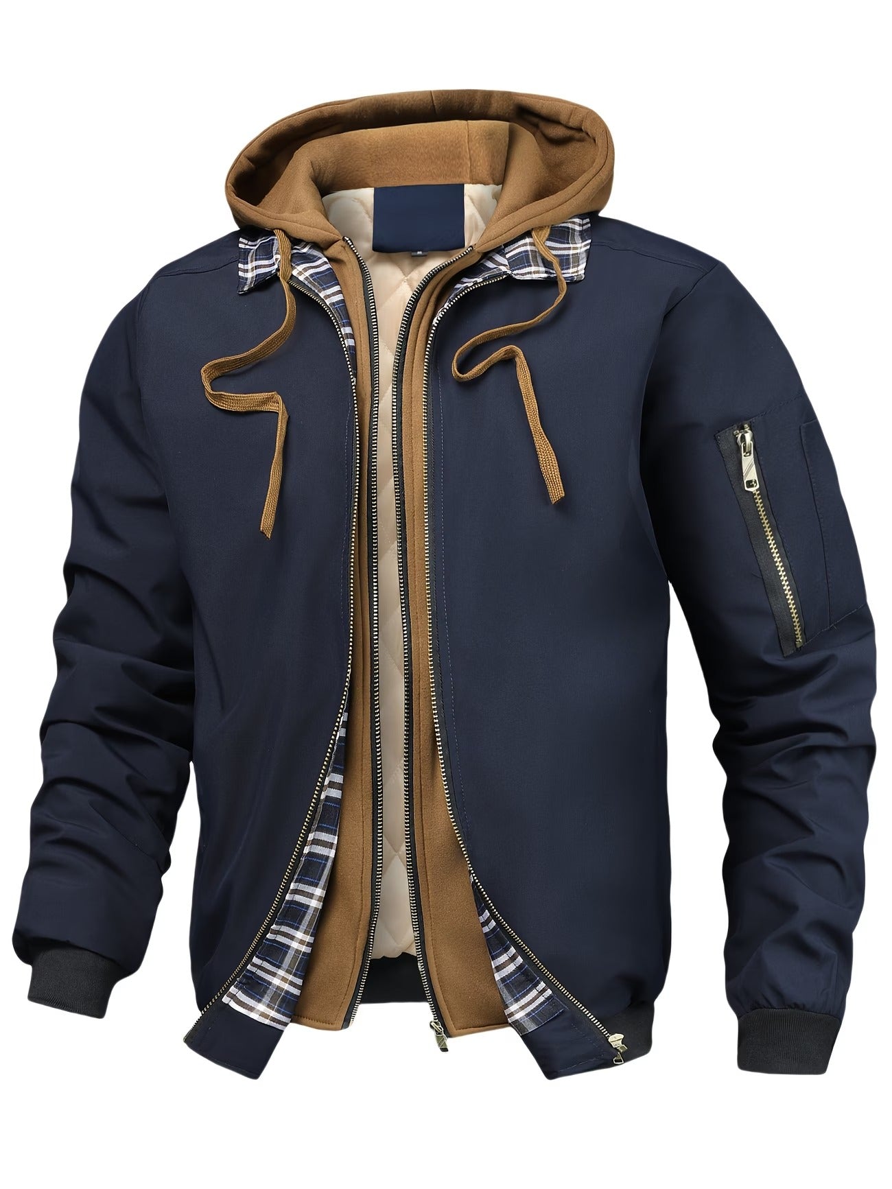 Men's Minimalist Winter Hooded Jacket