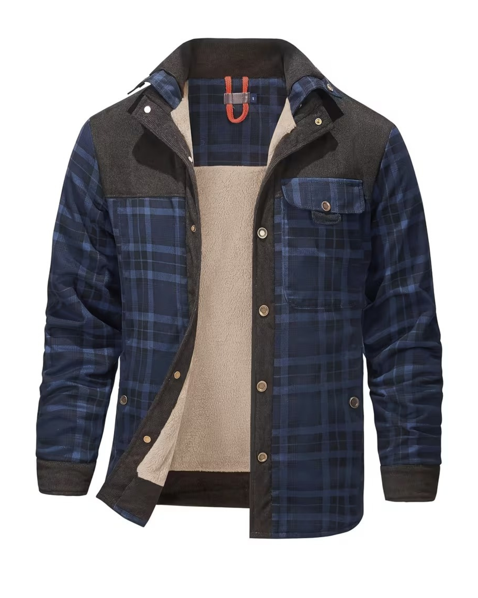 Men's Minimalist Plaid Winter Jacket