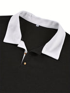 Men's Textured Soft-Touch Long Sleeve Polo