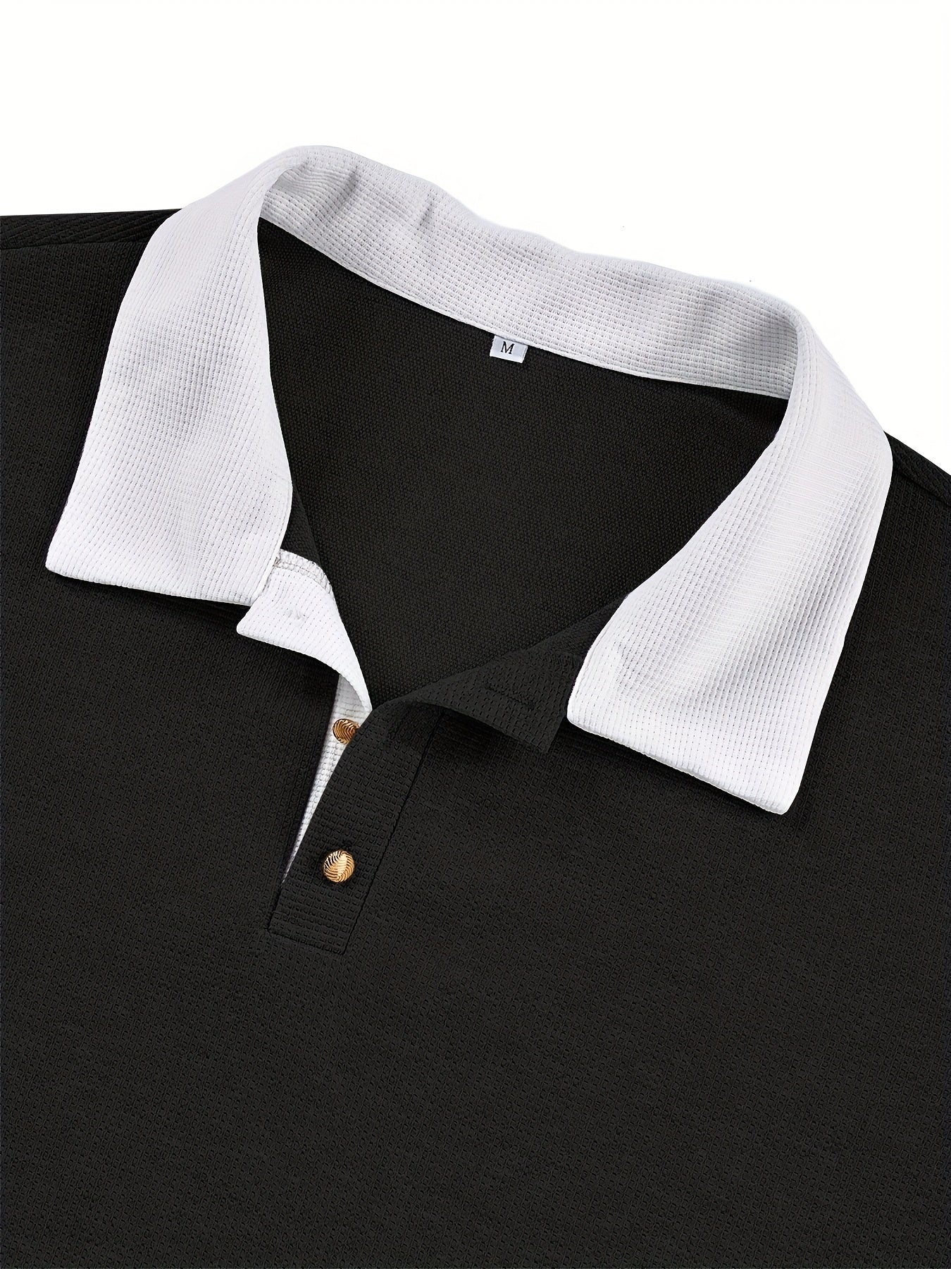 Men's Textured Soft-Touch Long Sleeve Polo