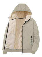 Men's Minimalist Winter Wool Hooded Jacket