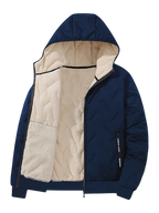 Men's Minimalist Winter Wool Hooded Jacket