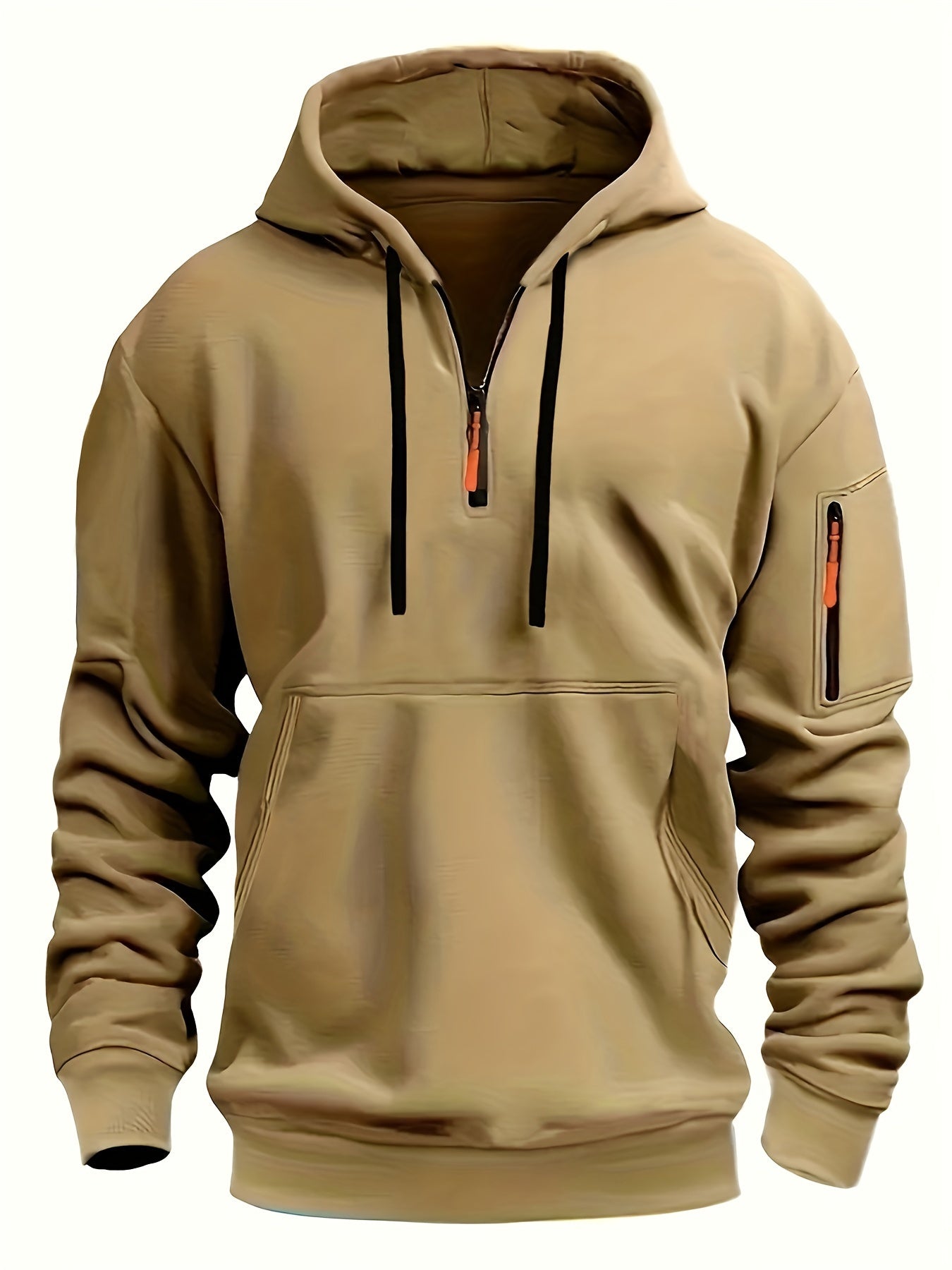 Men's Minimalist Winter Hoodie with Zipper