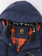 Men's Minimalist Winter Jacket with Hood and Full Zip