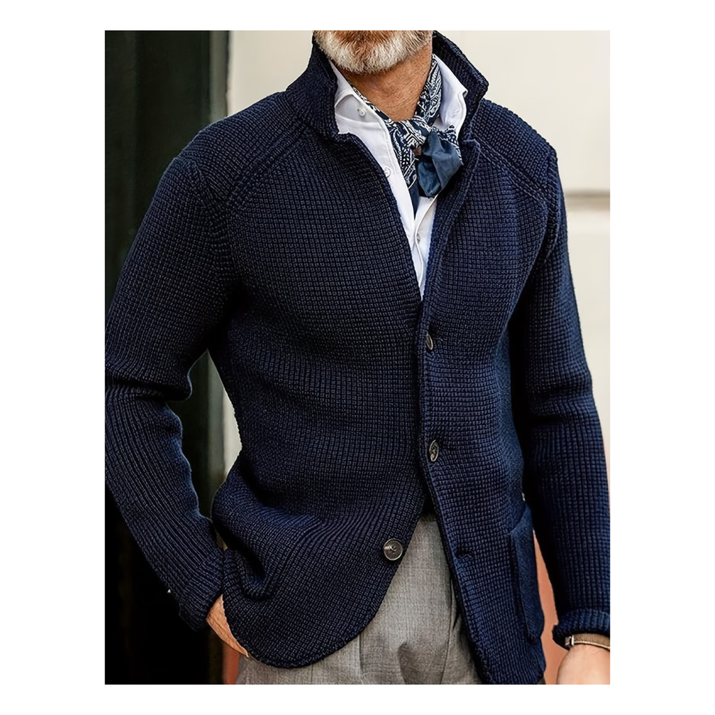 Men's Timeless Wool Knit Cardigan - Winter Essential