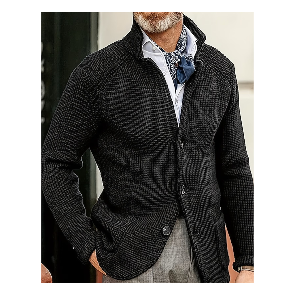 Men's Timeless Wool Knit Cardigan - Winter Essential