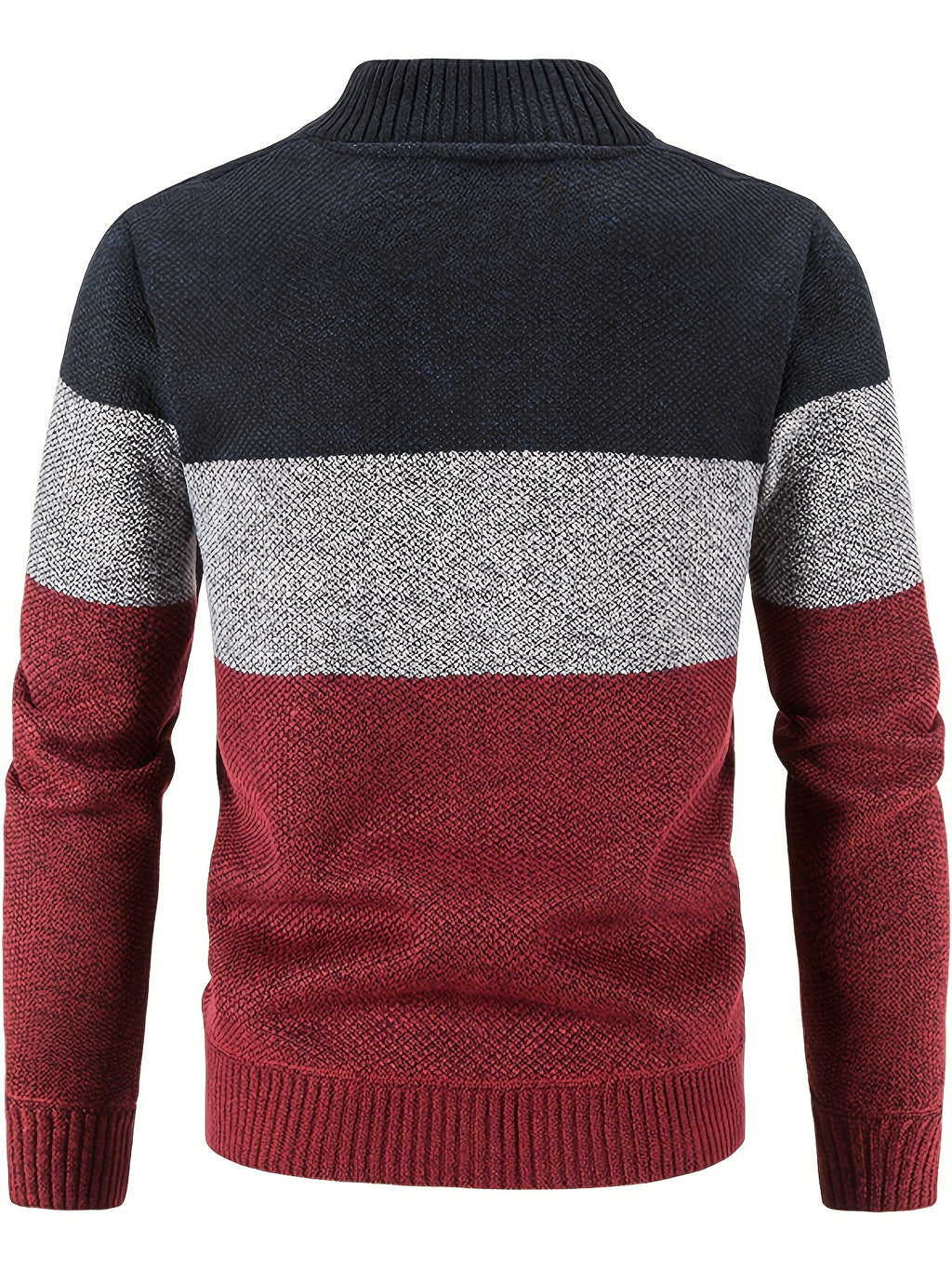 Men's Minimalist High-Neck Wool Jacket