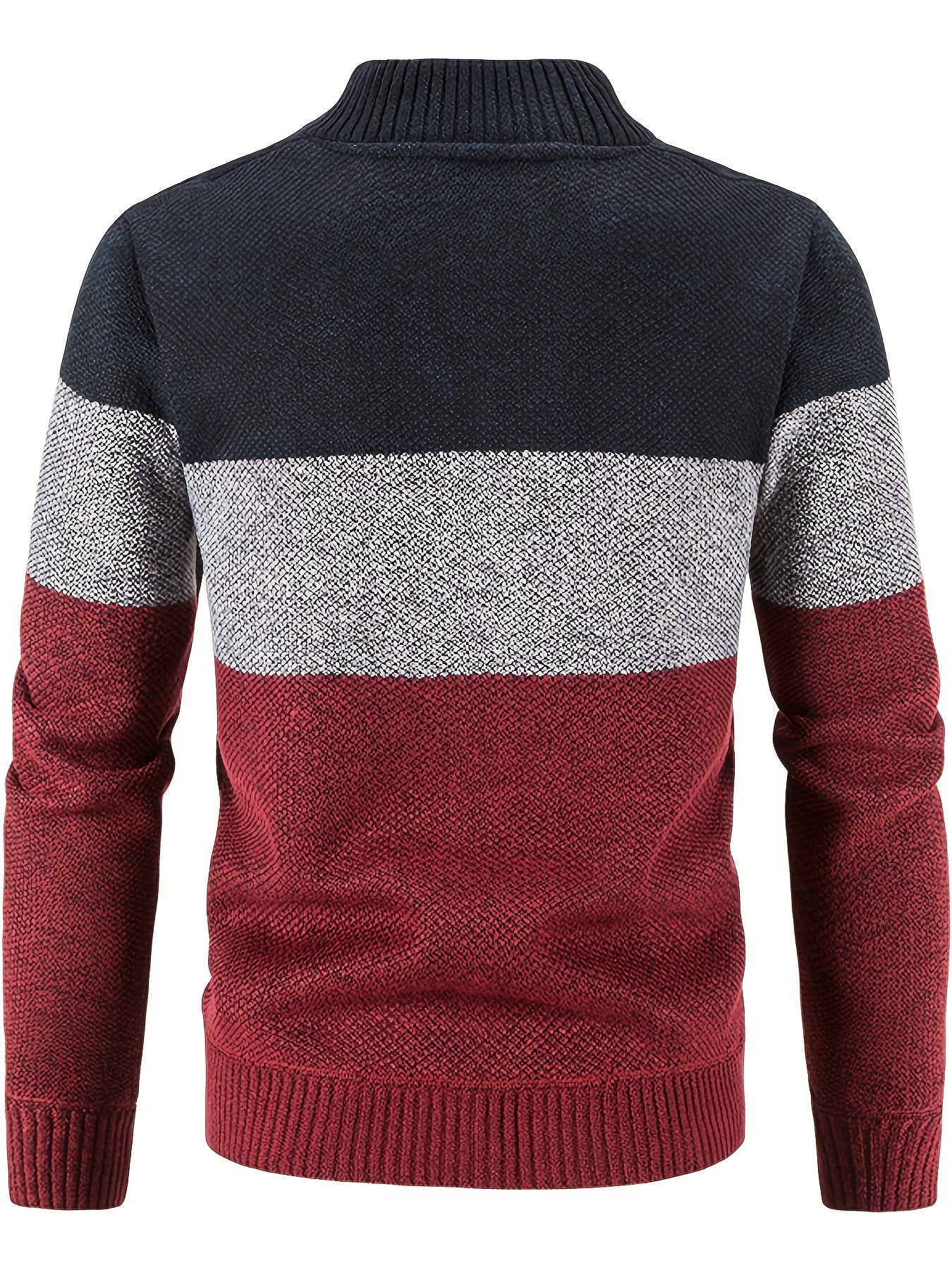 Men's Minimalist High-Neck Wool Jacket