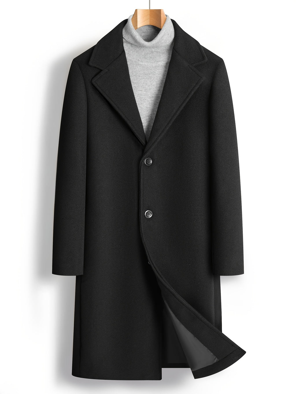 Men's Minimalist Winter Trench Coat
