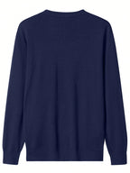 Men's Premium V-Neck Knit Sweater - Ultimate Comfort & Style