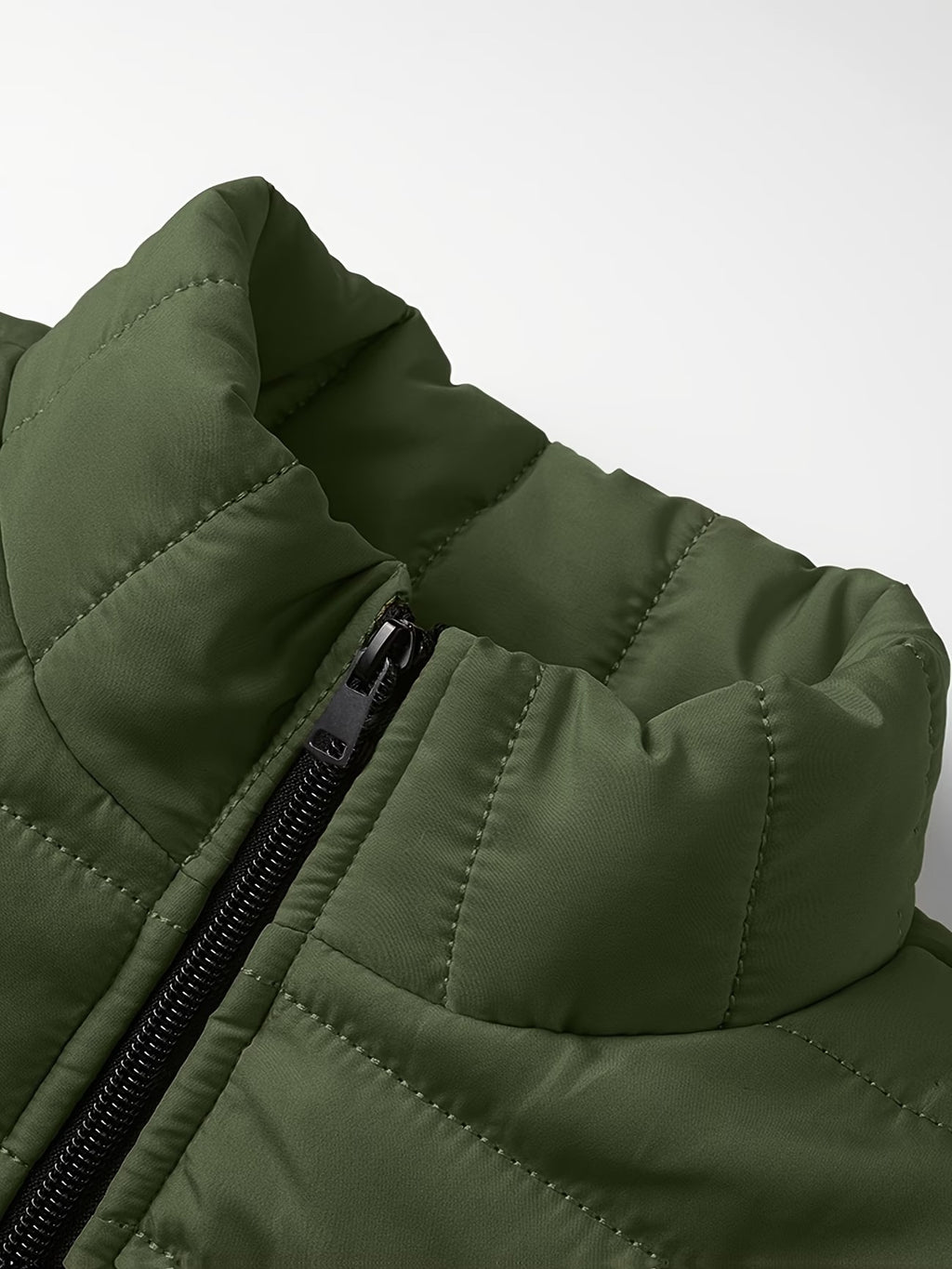 Men's Minimalist Winter Puffer Jacket - Waterproof & Warm