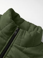 Men's Minimalist Winter Puffer Jacket - Waterproof & Warm