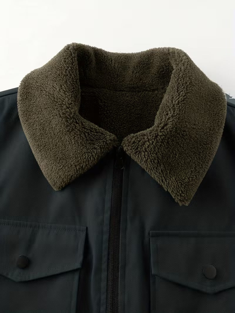 Men's Winter Fleece-Lined Workwear Jacket