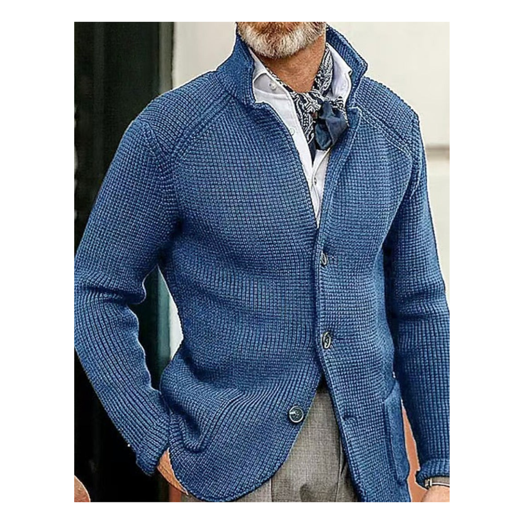 Men's Timeless Wool Knit Cardigan - Winter Essential