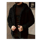 Men's Minimalist Winter Hooded Knit Jacket