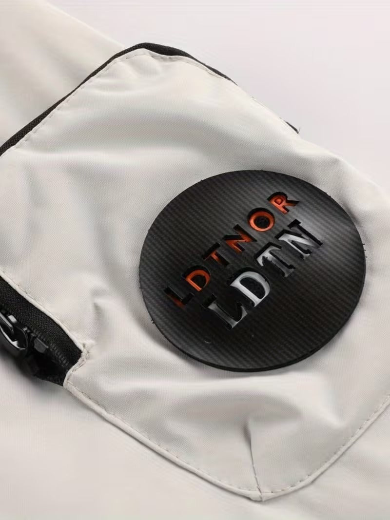 Men's Minimalist Winter Jacket with Hood and Full Zip