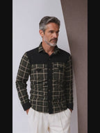 Men's Minimalist Plaid Winter Jacket
