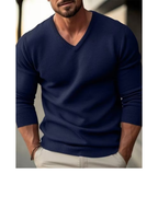 Men's Premium V-Neck Knit Sweater - Ultimate Comfort & Style