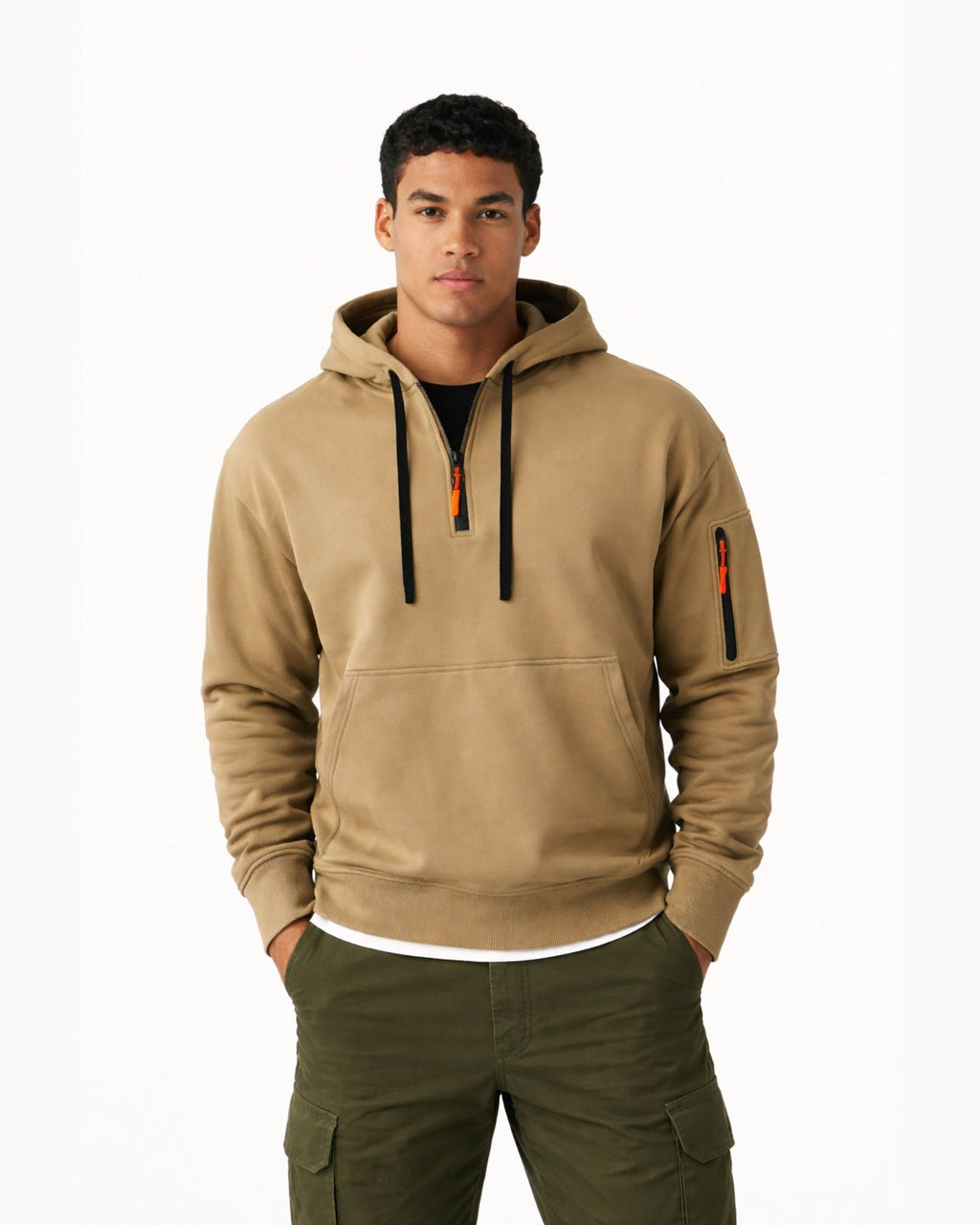 Men's Minimalist Winter Hoodie with Zipper